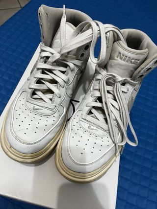 Nike Air Force 1 High Scarpe Grigio Bianco