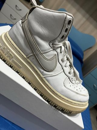 Nike Air Force 1 High Scarpe Grigio Bianco