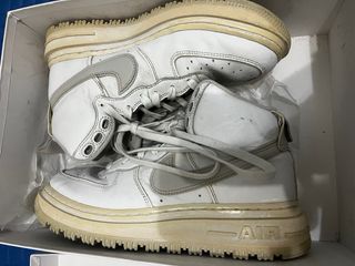 Nike Air Force 1 High Scarpe Grigio Bianco