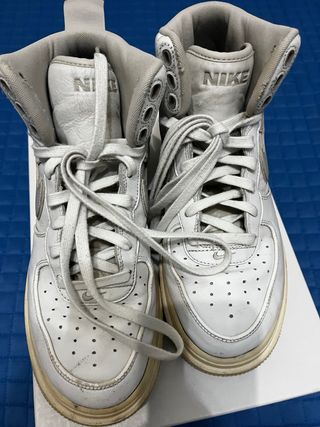 Nike Air Force 1 High Scarpe Grigio Bianco