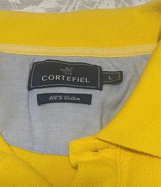 Polo Amarillo Cortefiel Talla L