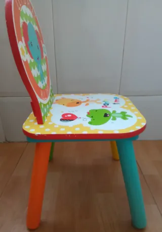 Silla infantil madera animales