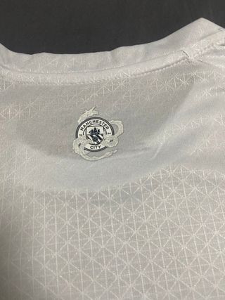 Camiseta Manchester City Gris/Blanco