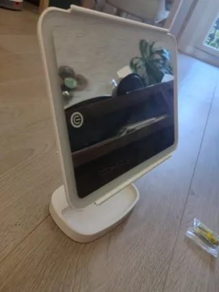 Espejo de mesa con luz LED