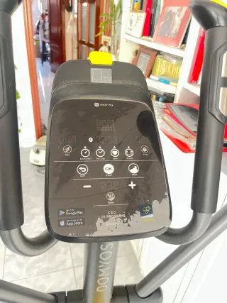 Bicicleta Elíptica Gris y Negra Domyos 500