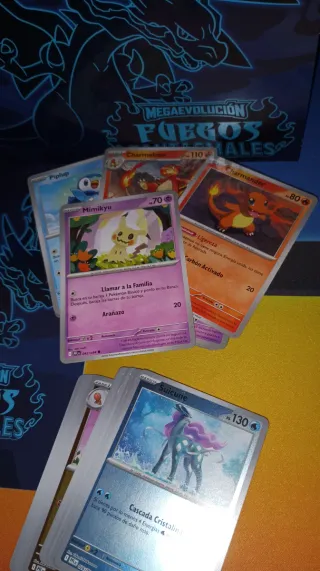 Lote ETB Fuegos Fantasmales cartas Pokemon