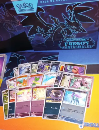 Lote ETB Fuegos Fantasmales cartas Pokemon