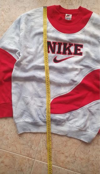 Sudadera Nike Vintage Gris y Rojo