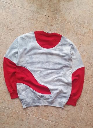 Sudadera Nike Vintage Gris y Rojo
