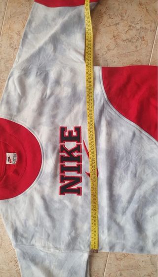 Sudadera Nike Vintage Gris y Rojo