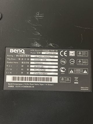 Monitor BenQ Negro
