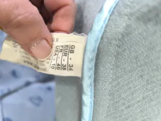 Abrigo azul claro mujer con capucha