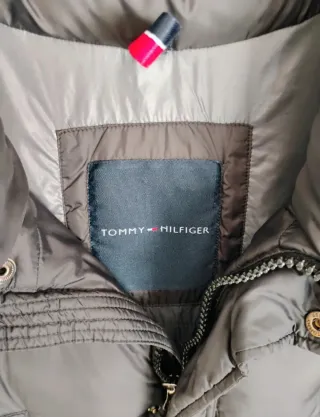 Abrigo Plumas Tommy Hilfiger Gris Talla XL