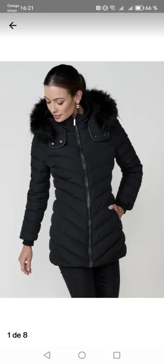 Anorak negro nuevo con etiqueta