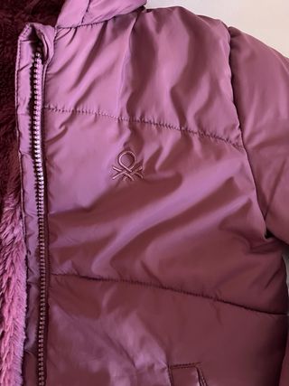 Plumas Benetton niña 5-6 años morado