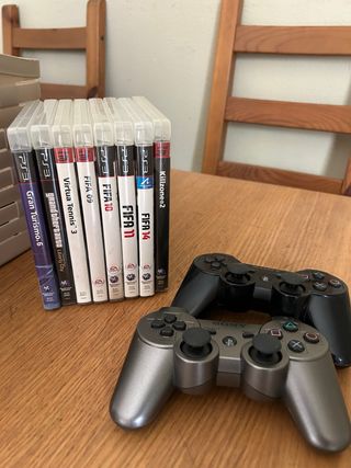 2 Mandos PS3 y Juegos Varios