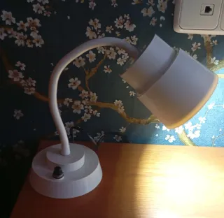 Lámpara de laboratorio Jeulin,vintage blanca