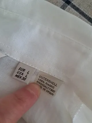 Camisa Zara Blanca Talla L