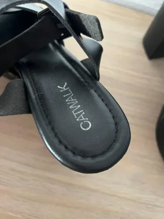 Sandalias plataforma negras CATWALK