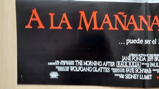 Cartel Original A la mañana siguiente (1986)