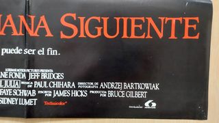 Cartel Original A la mañana siguiente (1986)