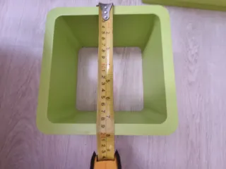 Estanterías cuadradas verdes (set de 3)