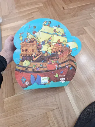 Puzzle Djeco Barco Pirata Barbarroja 54 piezas