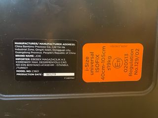 Silla coche Joie I-Size Isofix 360