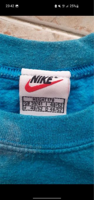 Sudadera Nike Gris y Turquesa