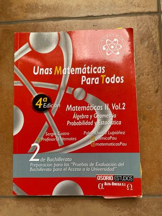 Unas matematicas para todos volumen 1 y 2
