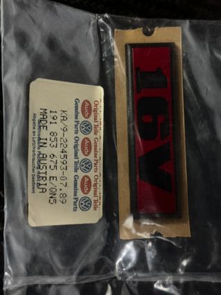 Anagrama Golf km2 GTI 16V VW Nuevo