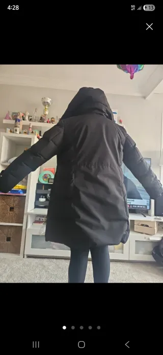 Parka larga invierno BT Outerwear negra