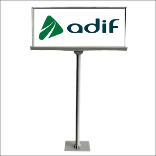 POSTE DE PUBLICIDAD DE CARRETERA DE ADIF