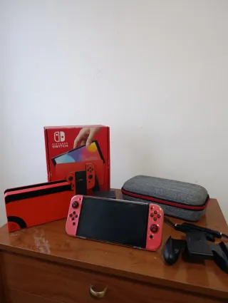 Nintendo Switch OLED Rosa/Rojo