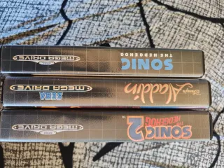 Lote 3 juegos Mega Drive: Sonic 1, 2 y Aladdin