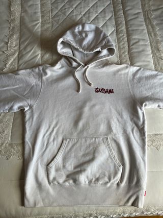 Sudadera Supreme Blanca Talla M