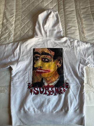 Sudadera Supreme Blanca Talla M