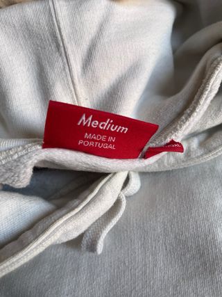 Sudadera Supreme Blanca Talla M