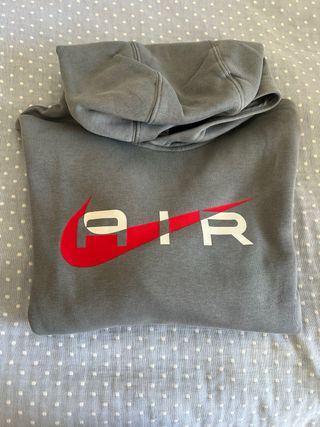 Sudadera Nike Air gris niño. talla 10-12