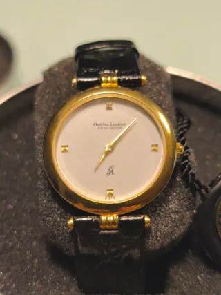 Reloj Charles Laurin Chapado Oro 18K