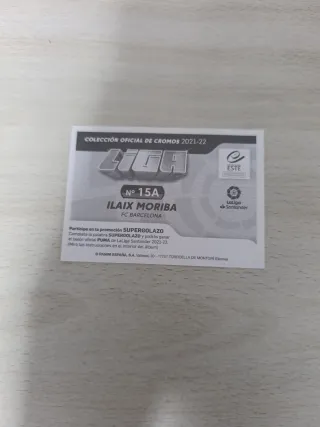 Cromo Moriba Panini LaLiga Este 2021-22