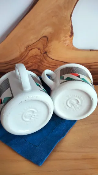 2 tazze Arlecchino Cipa Italy vintage