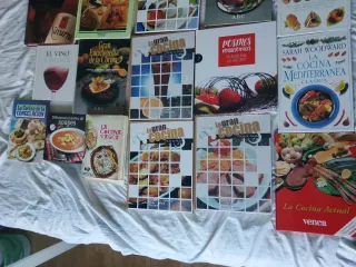 Lote De libros de cocina y vinos