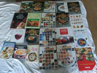 Lote De libros de cocina y vinos