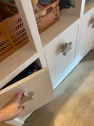 Conjunto de estanterias infantil blanca