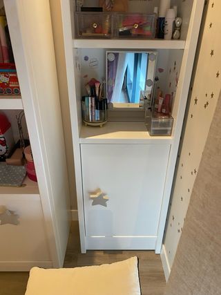 Conjunto de estanterias infantil blanca