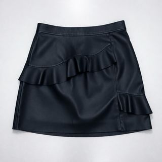 Con etiqueta Sandro Falda Piel Negra Talla XS