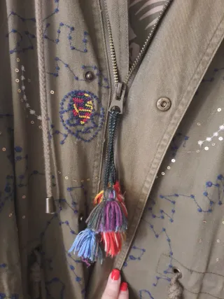 Parka Desigual verde militar