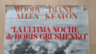 Cartel original La última noche de Boris Grushenko