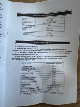 NUEVA Pistola Pintura HVLP 700W 1200ml/min